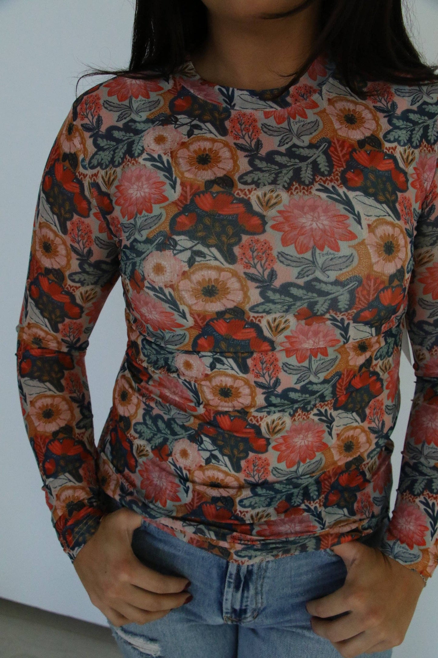 TH1221 VINTAGE POPPIE MESH TOP ((7 Piece)