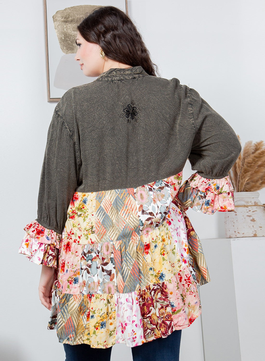 Gravel Road Floral Tunic
