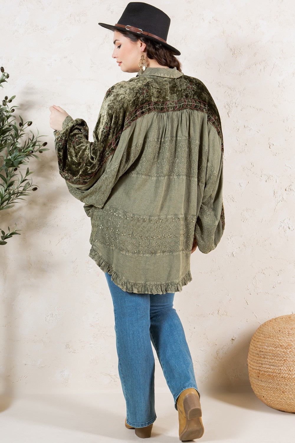 Gravel & Green Oversized Tunic