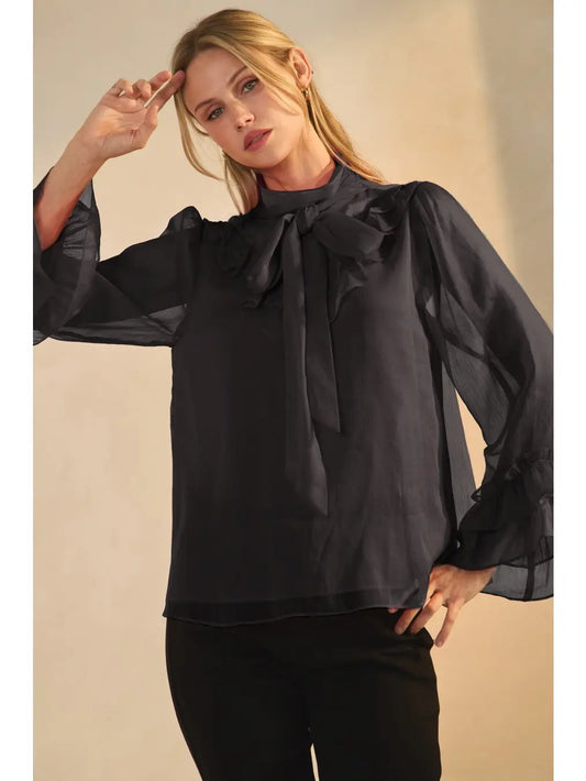 Brooklyn's Mock Neck Blouse