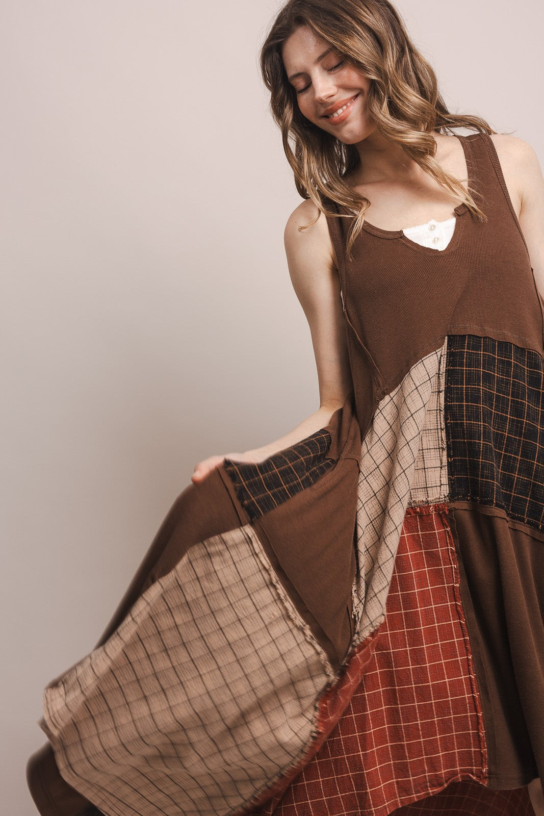 Boho Brown Dress