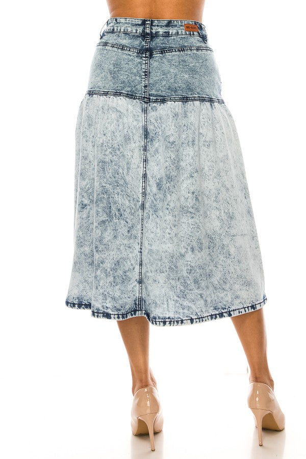 PLUS SIZE> MIDI> ACID WASH> A-LINE