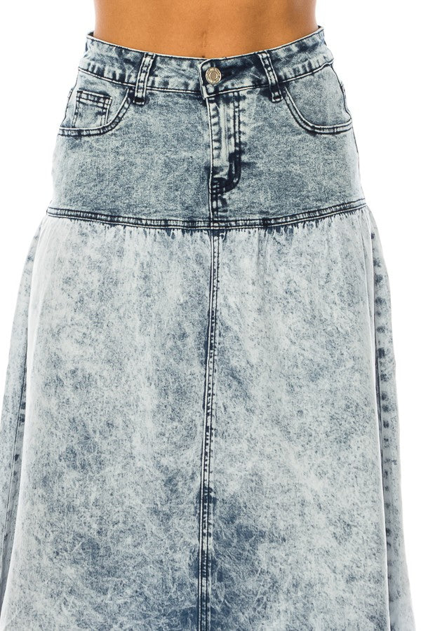 PLUS SIZE> MIDI> ACID WASH> A-LINE