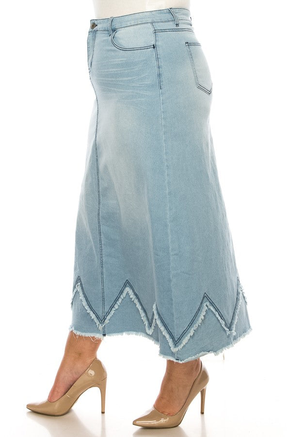 PLUS>MAXI W/ ZIG ZAG