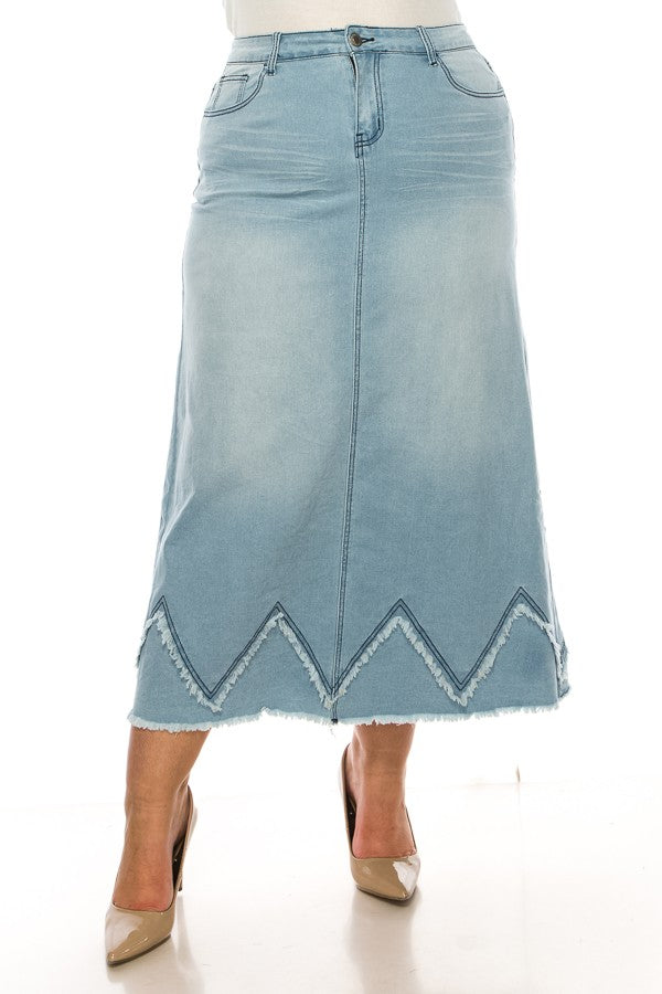 PLUS>MAXI W/ ZIG ZAG