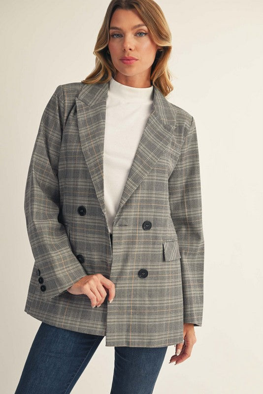 Chrissy's Plaid Blazer