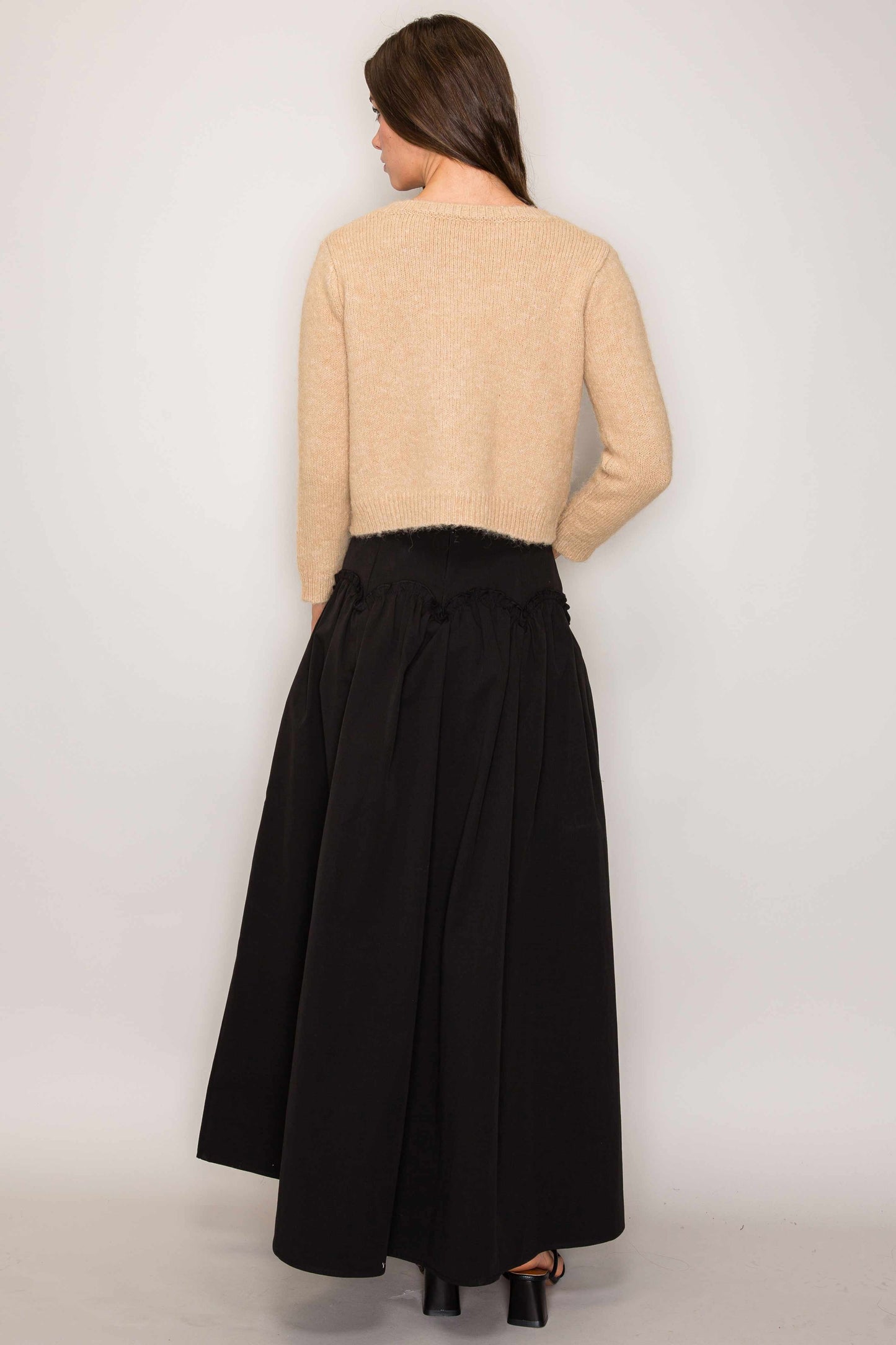 Lettuce Trim Maxi Skirt