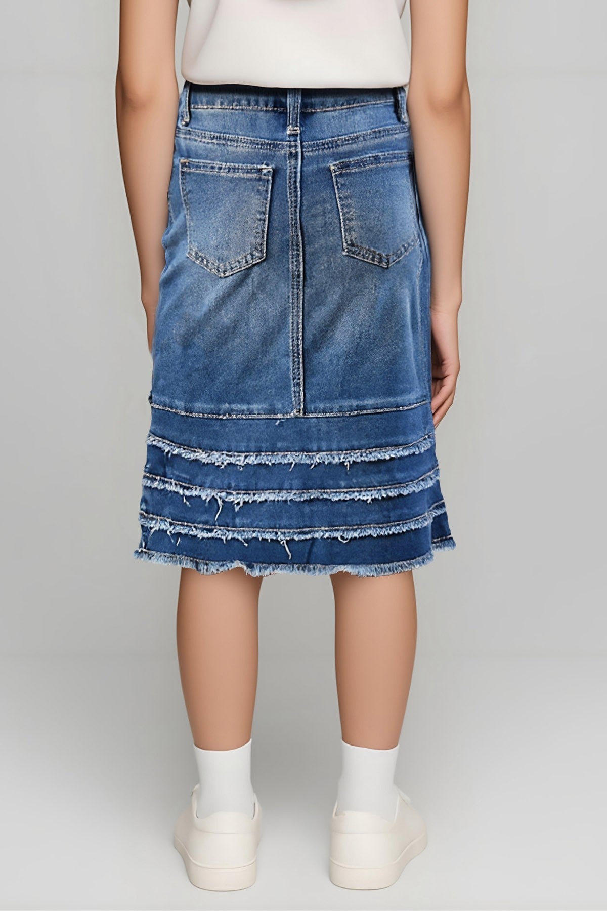 KIDS> FRAYED HEM & RUFFELS