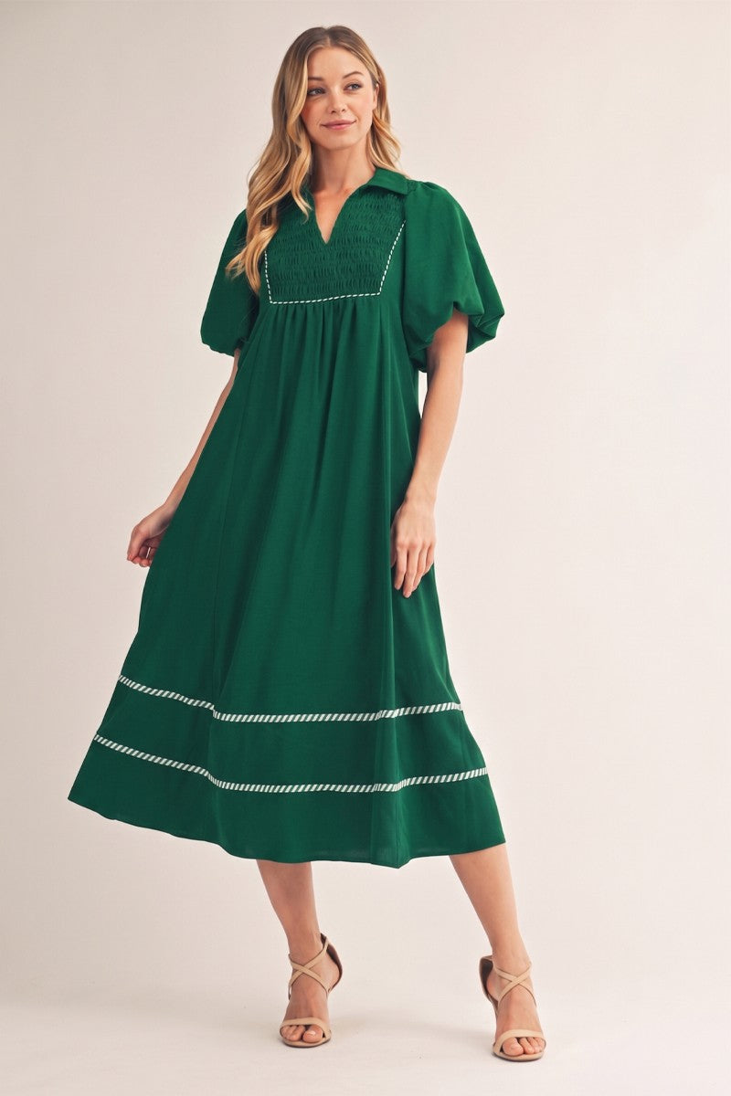 SAVANNAH'S SMOCKED DRESS