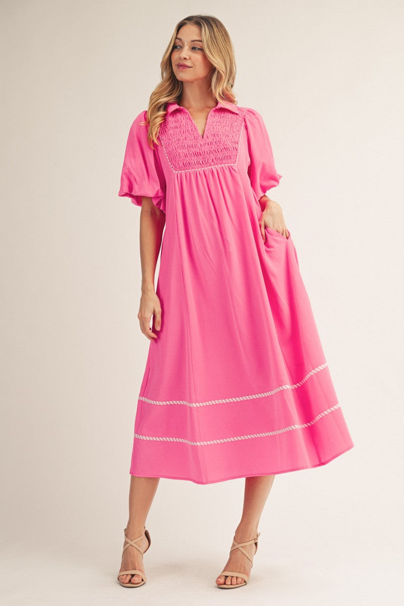 SAVANNAH'S SMOCKED DRESS