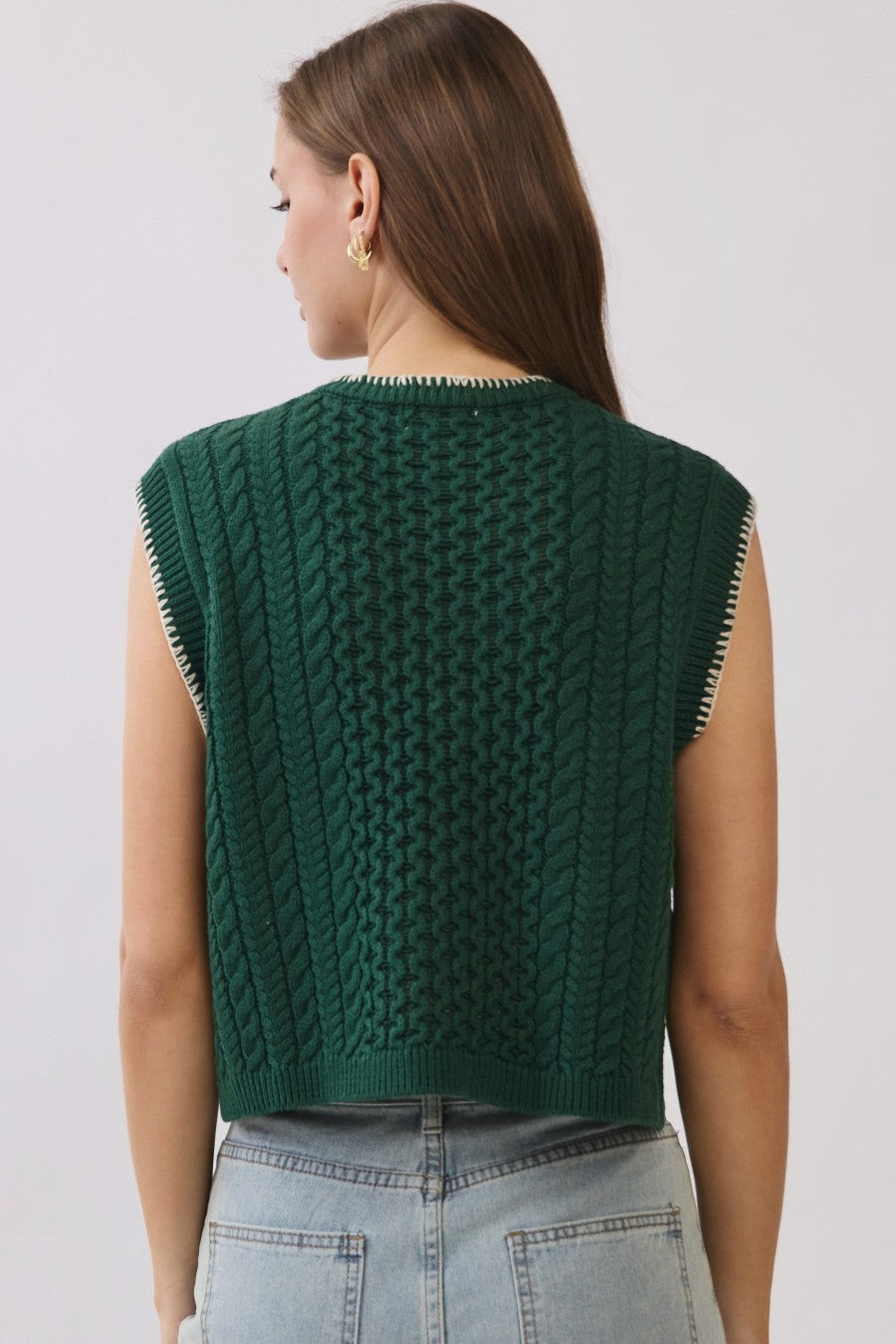 crochet vest w/ bows