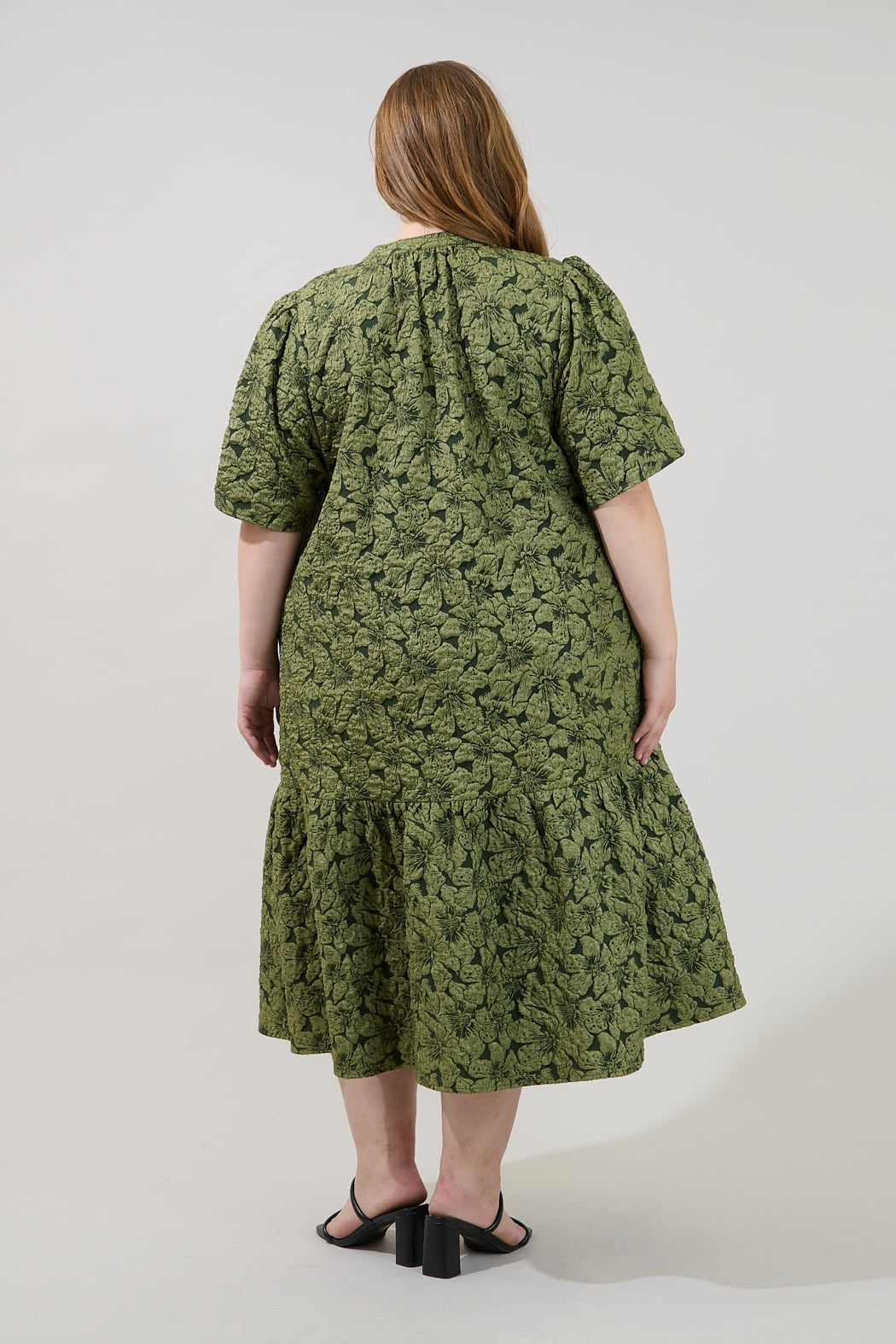 Ely Midi Dress – Arielle Jacquard Curve