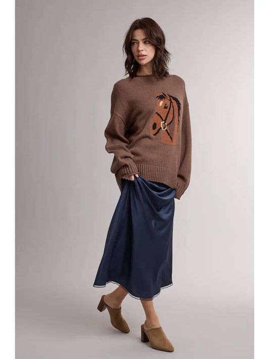 HORSE HEAD SWEATER