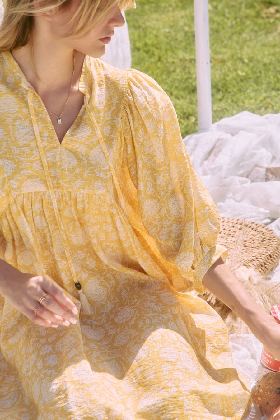 Plus Printed Midi Dress