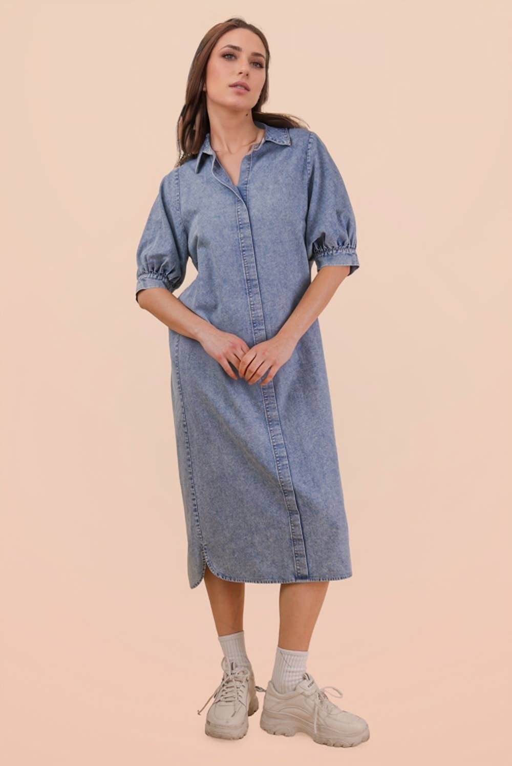 EVERYDAY DENIM Midi Dress