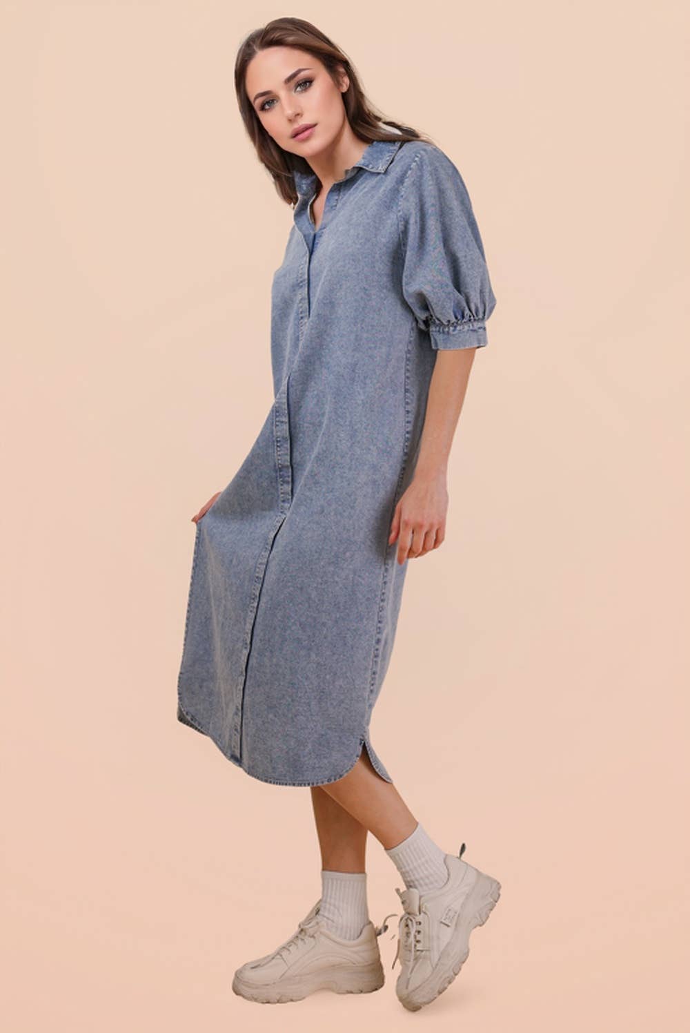 EVERYDAY DENIM Midi Dress