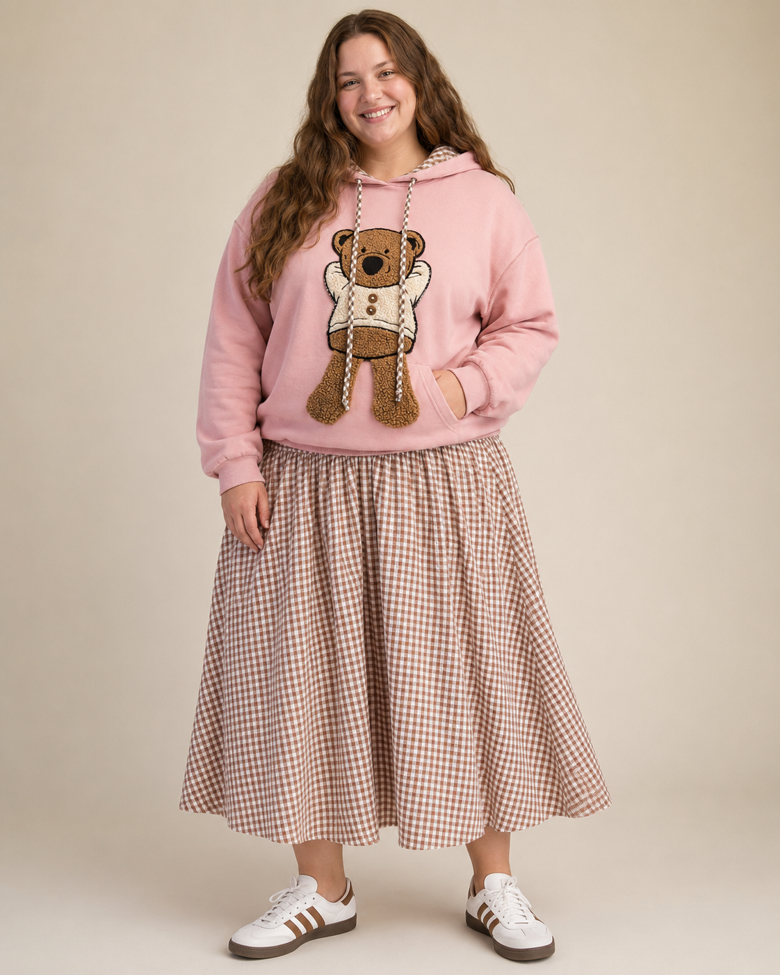 GINGHAM BUBBLE SKIRT