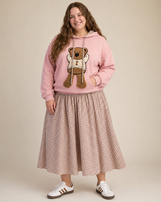 Teddy Sweetheart hoodie pink