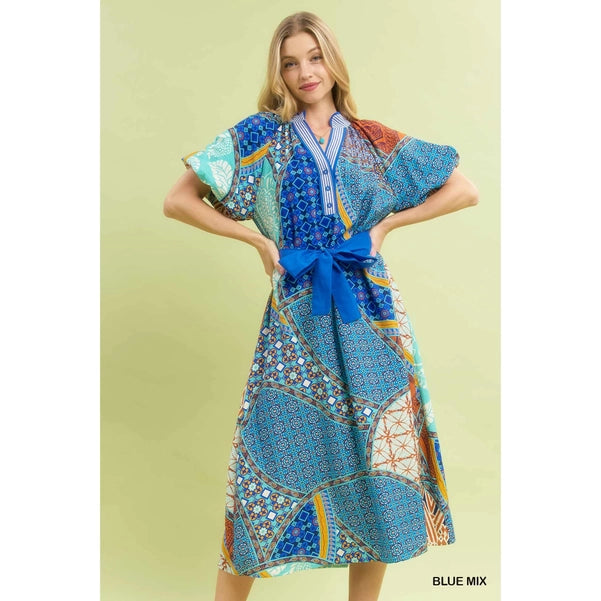 Erin's Mix Print Dress