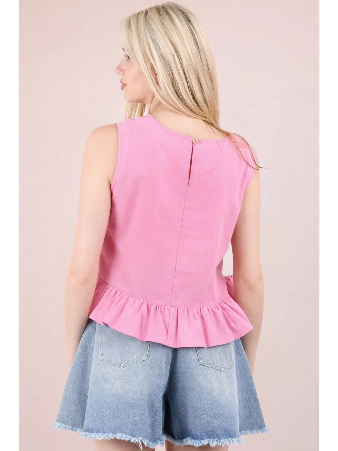 SLEEVELESS RUFFLES