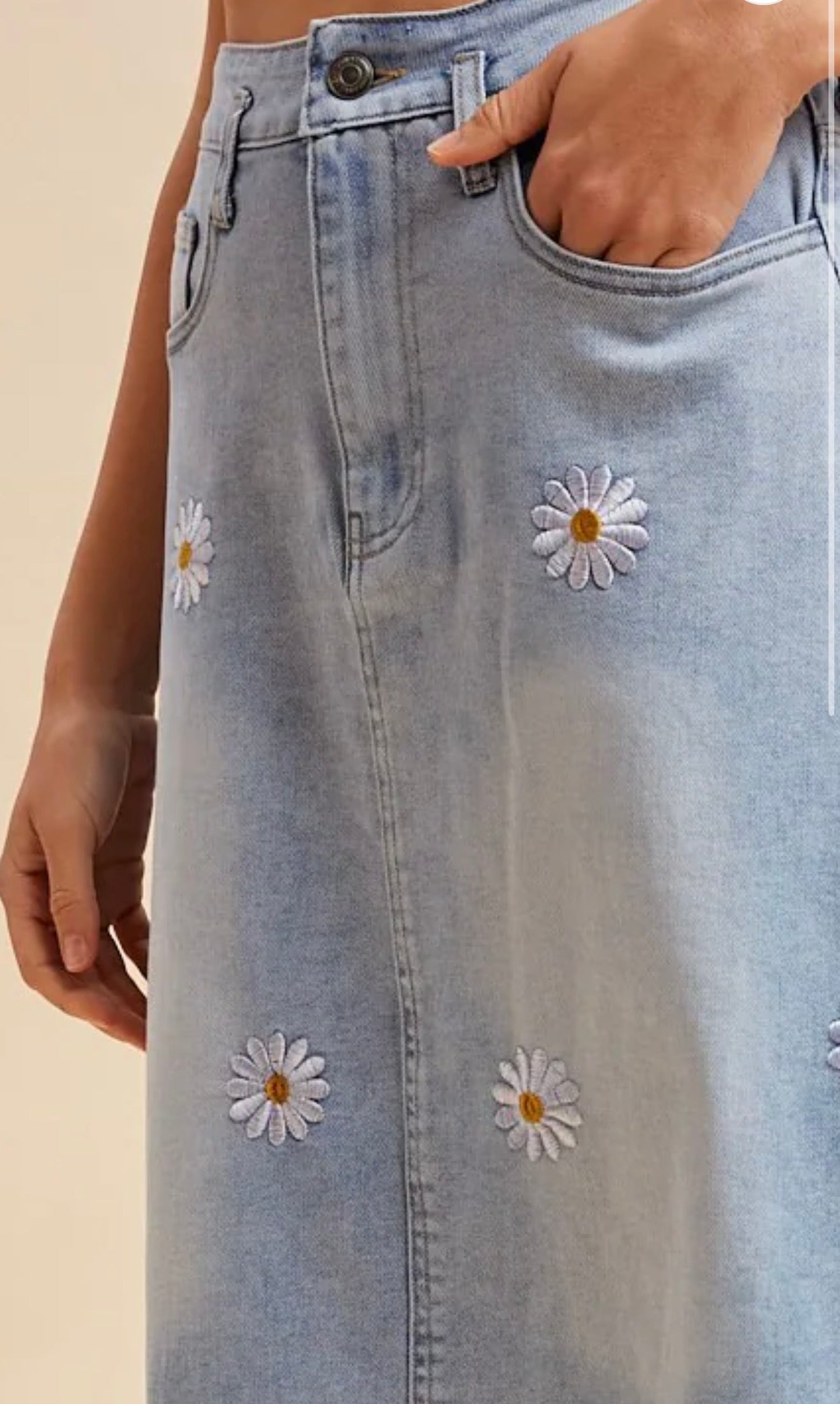 Daisy Mae Denim Midi 🌼
