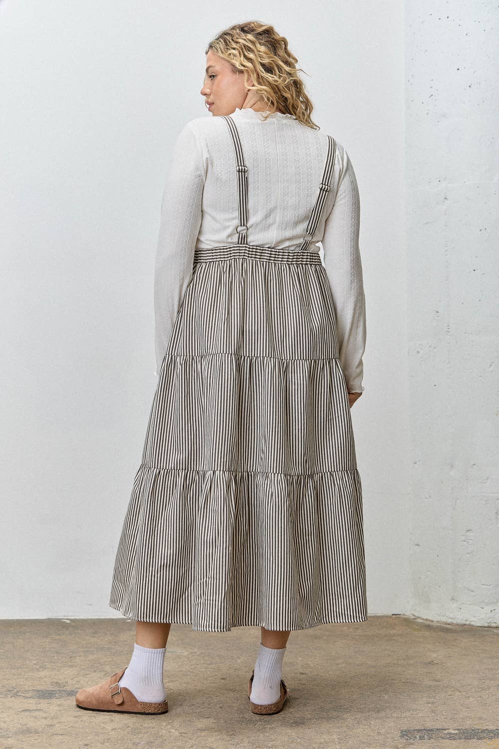 (PLUS) OVERALL  MAXI DRESS