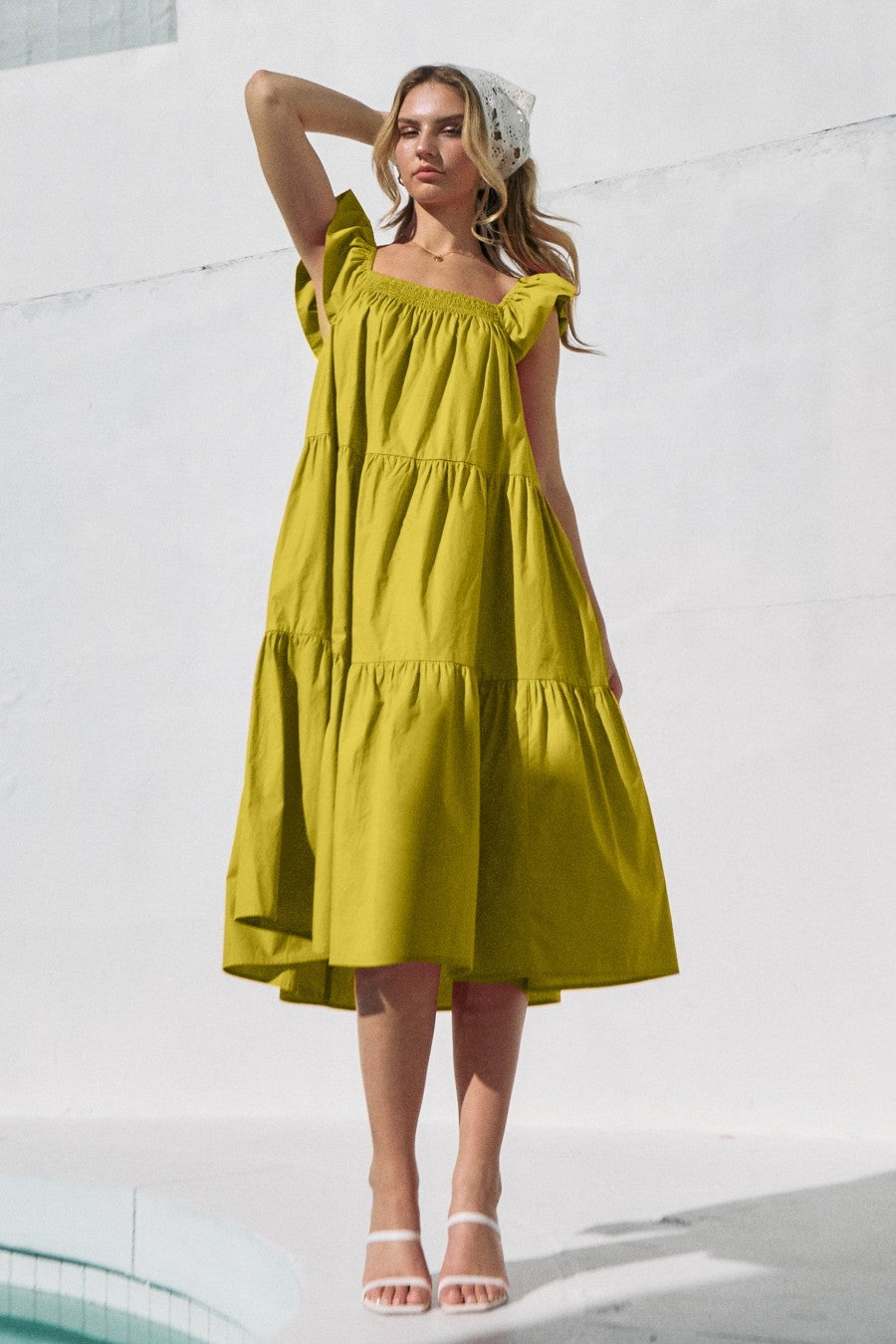 Kristy's ruffle sleeve dress