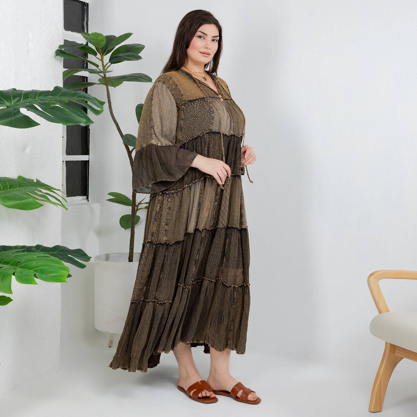 Timeless Long Jhabla Dress - Elegant & Chic (New Color)