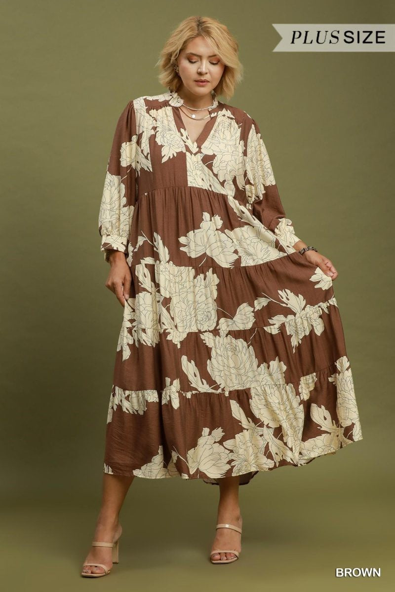 BROWN FLORAL