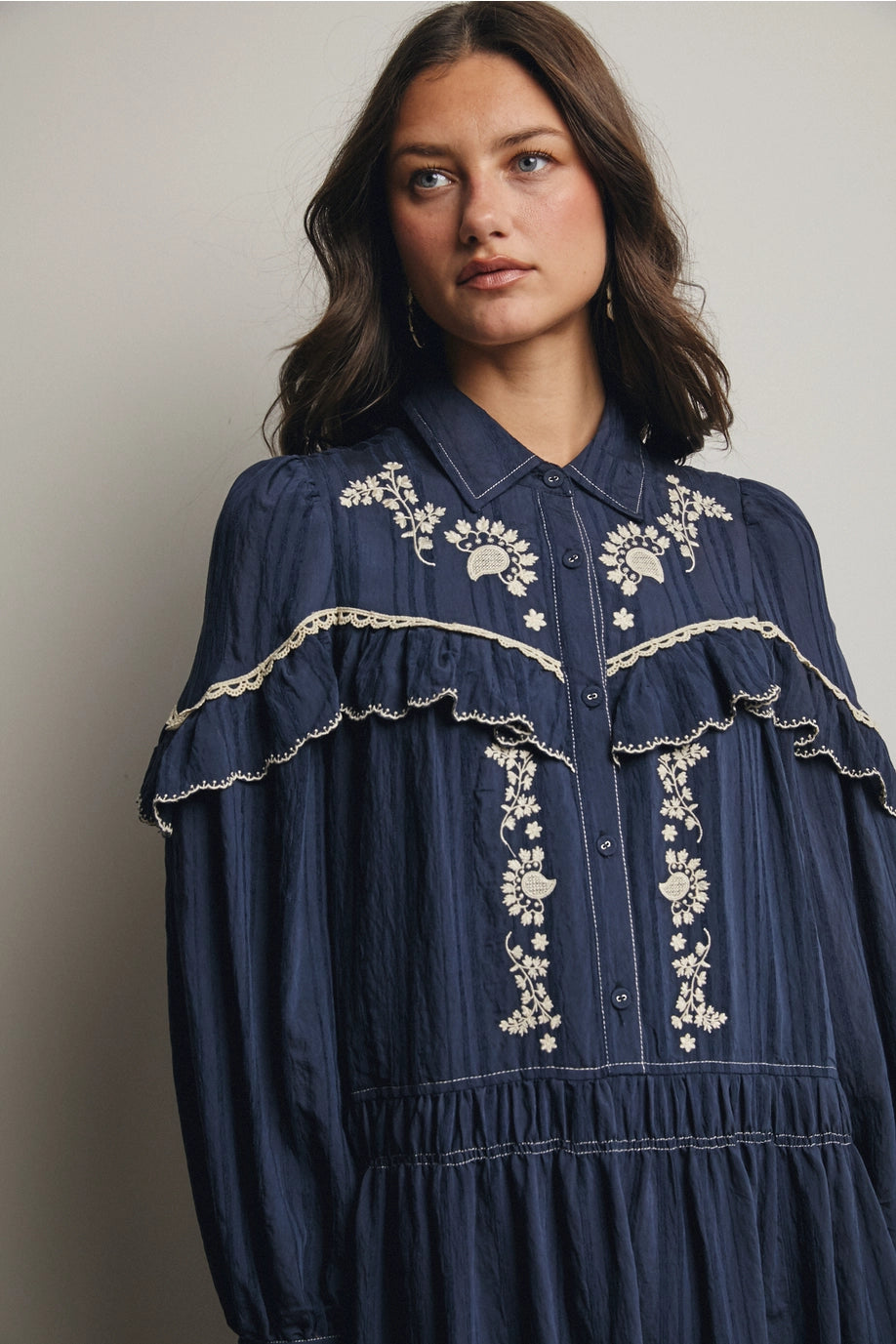 the Midnight Magnolia Maxi Dress