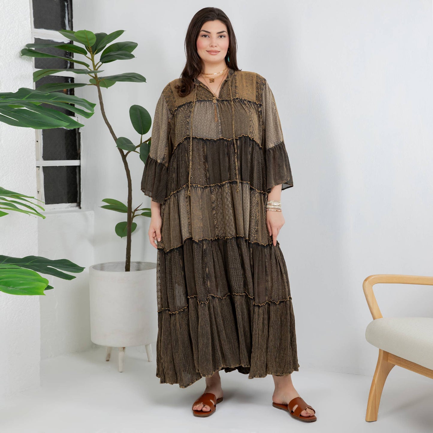Timeless Long Jhabla Dress - Elegant & Chic (New Color)