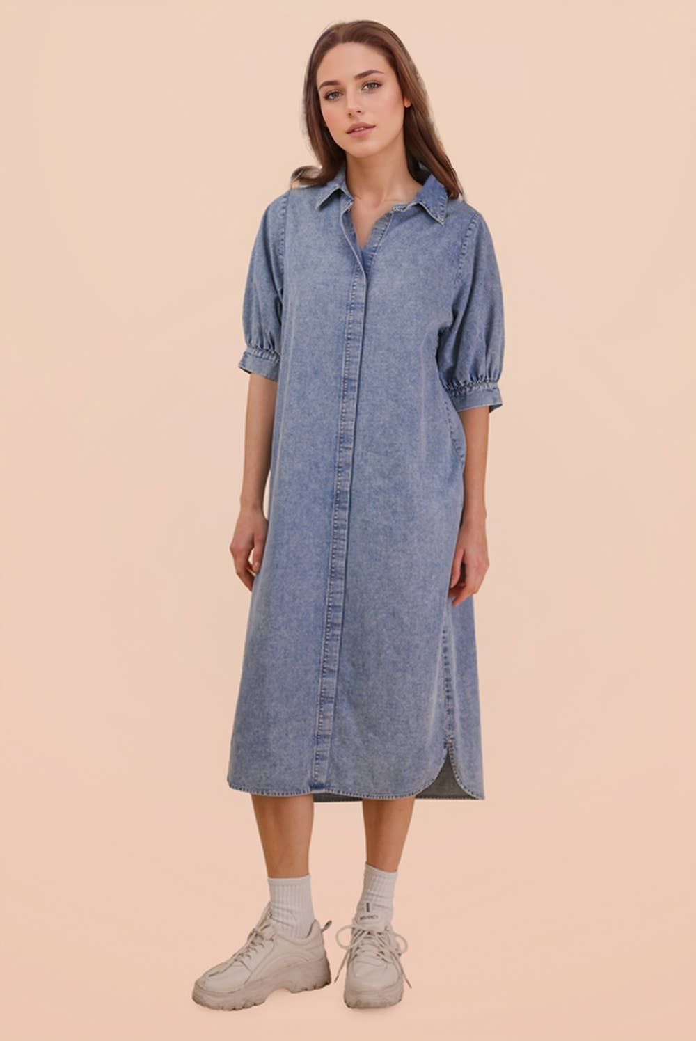 EVERYDAY DENIM Midi Dress