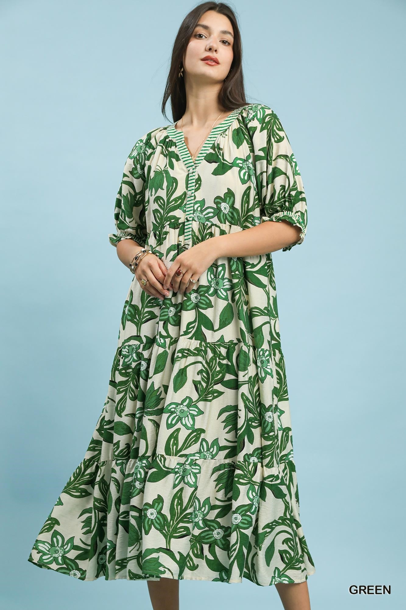 Tropical Floral Dress