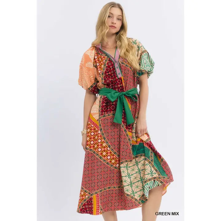 Erin's Mix Print Dress