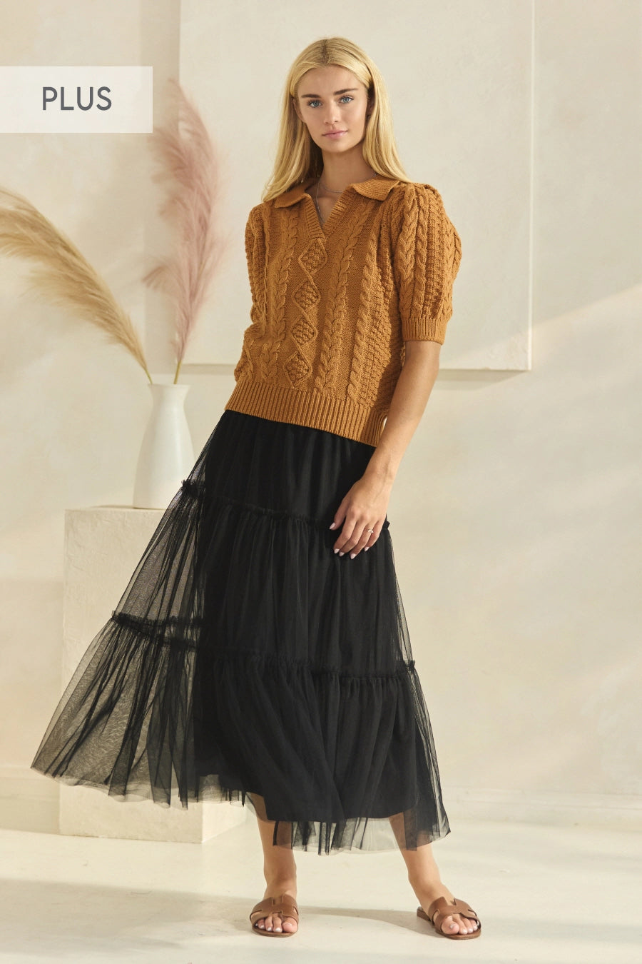 Ashley's Tired Mesh Maxi Skirt