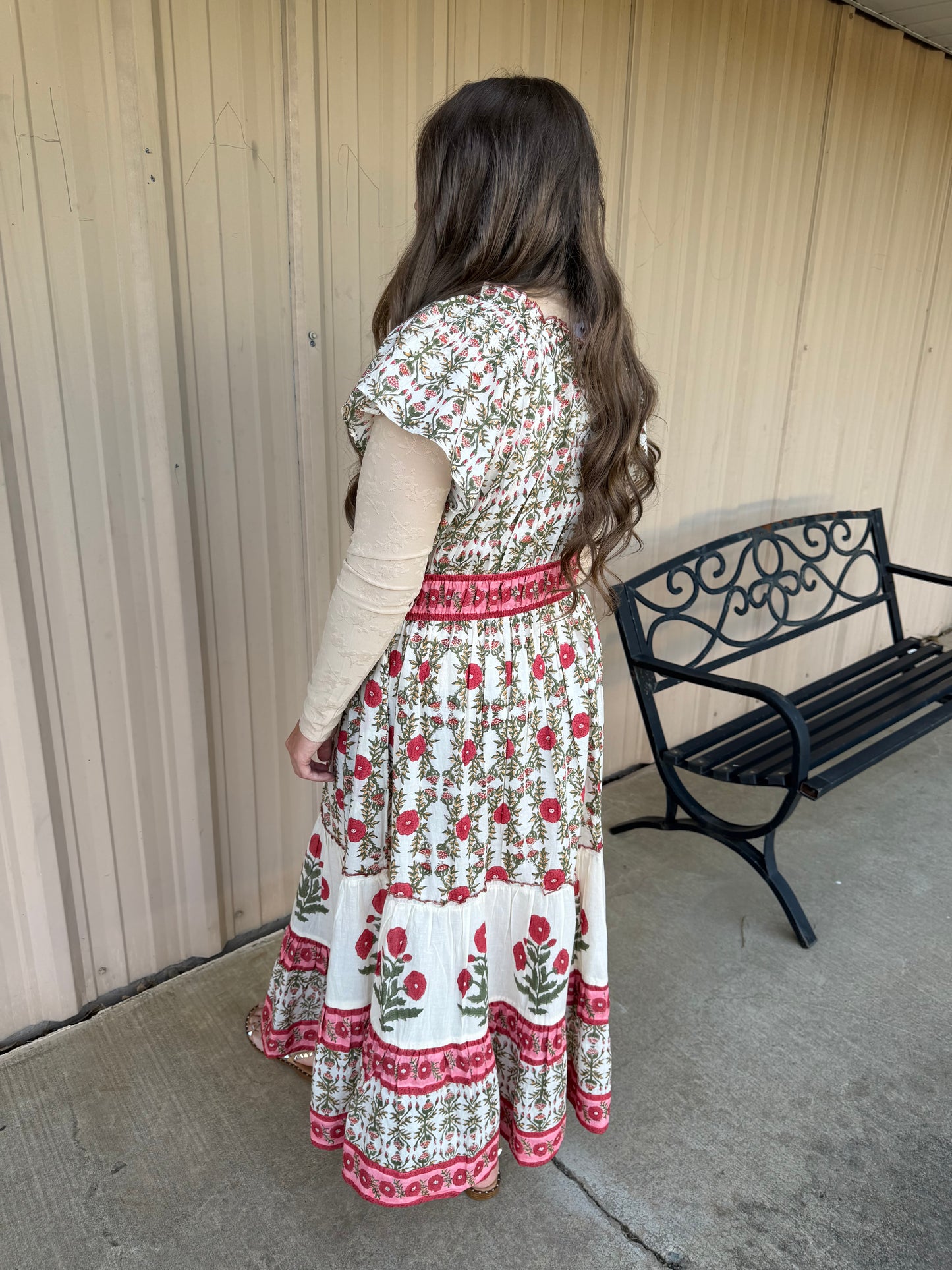 Prairie Rose Tiered Dress