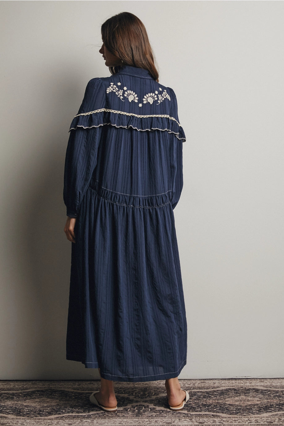 the Midnight Magnolia Maxi Dress