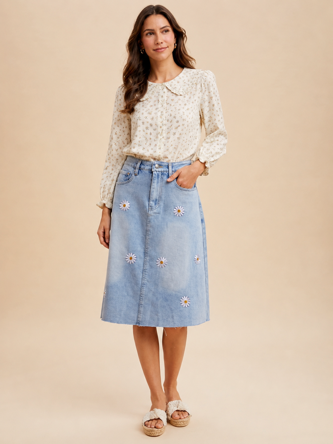 Daisy Mae Denim Midi 🌼