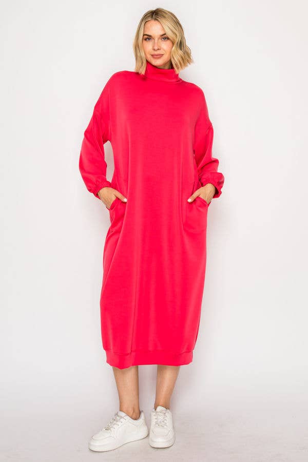 EFFORTLESSLY CHIC LOUNGE PLUS SIZE MIDI DRESS