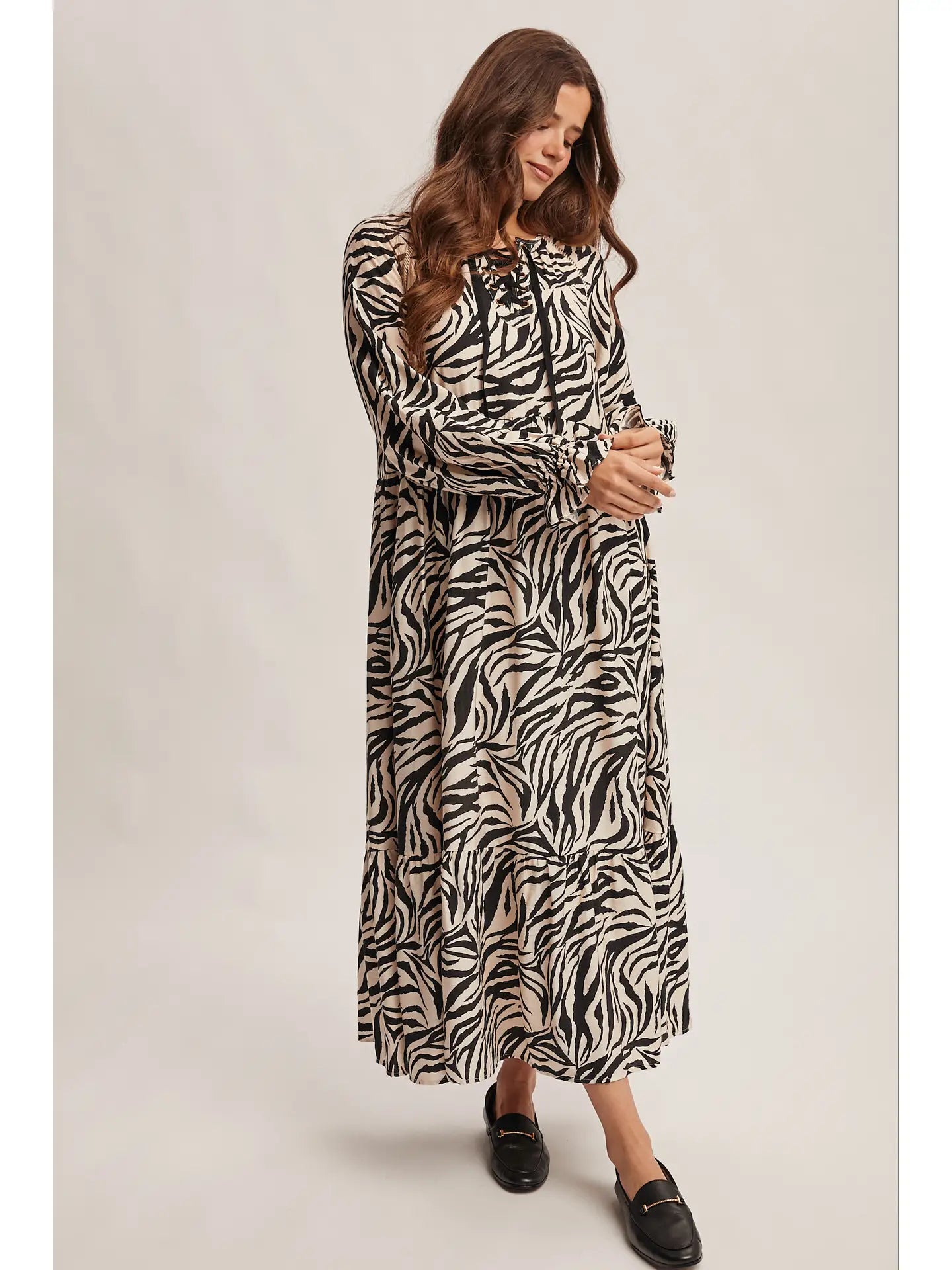 Wild & Refined Zebra Maxi Dress