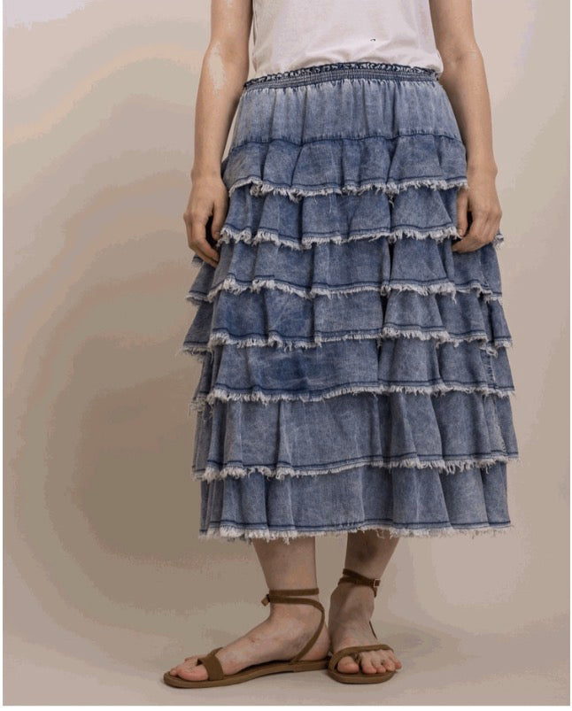 The denim daydream ruffle