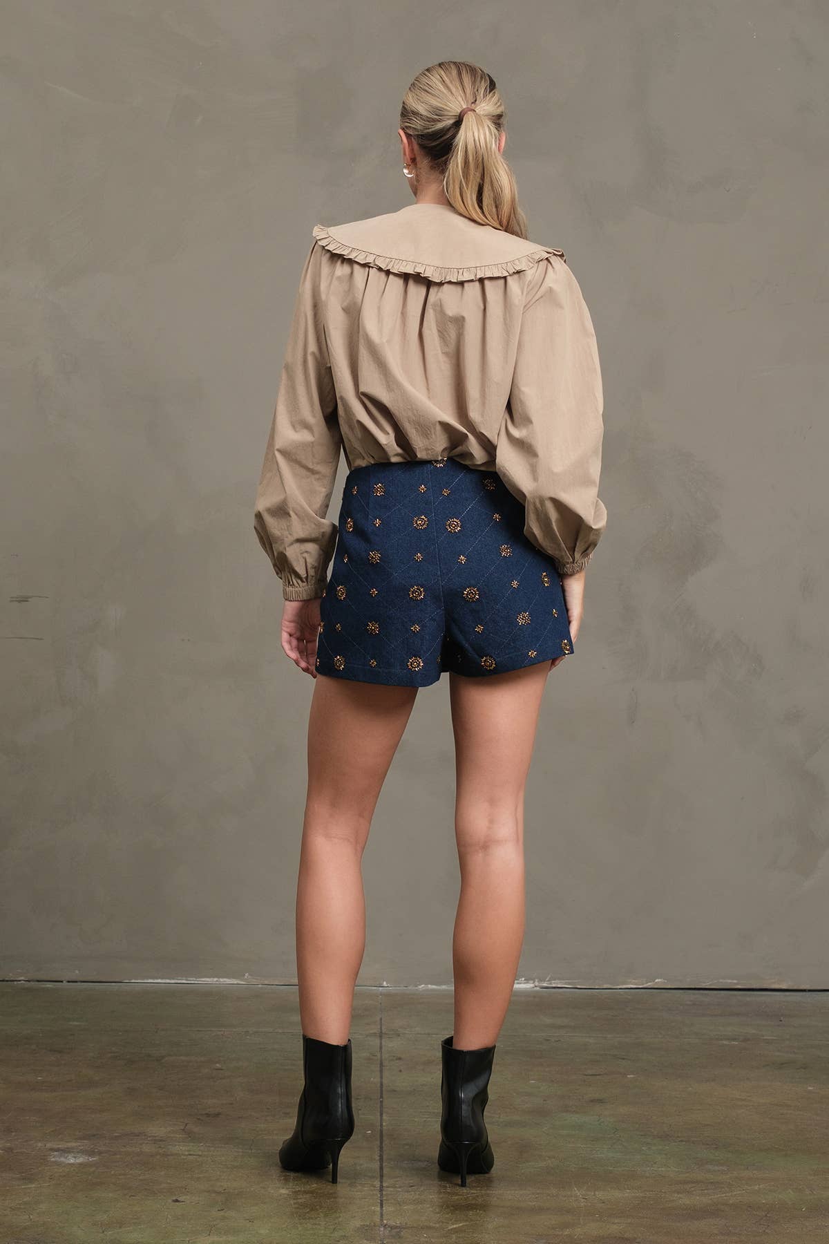 PETER PAN Frill Collar Cotton Blouse