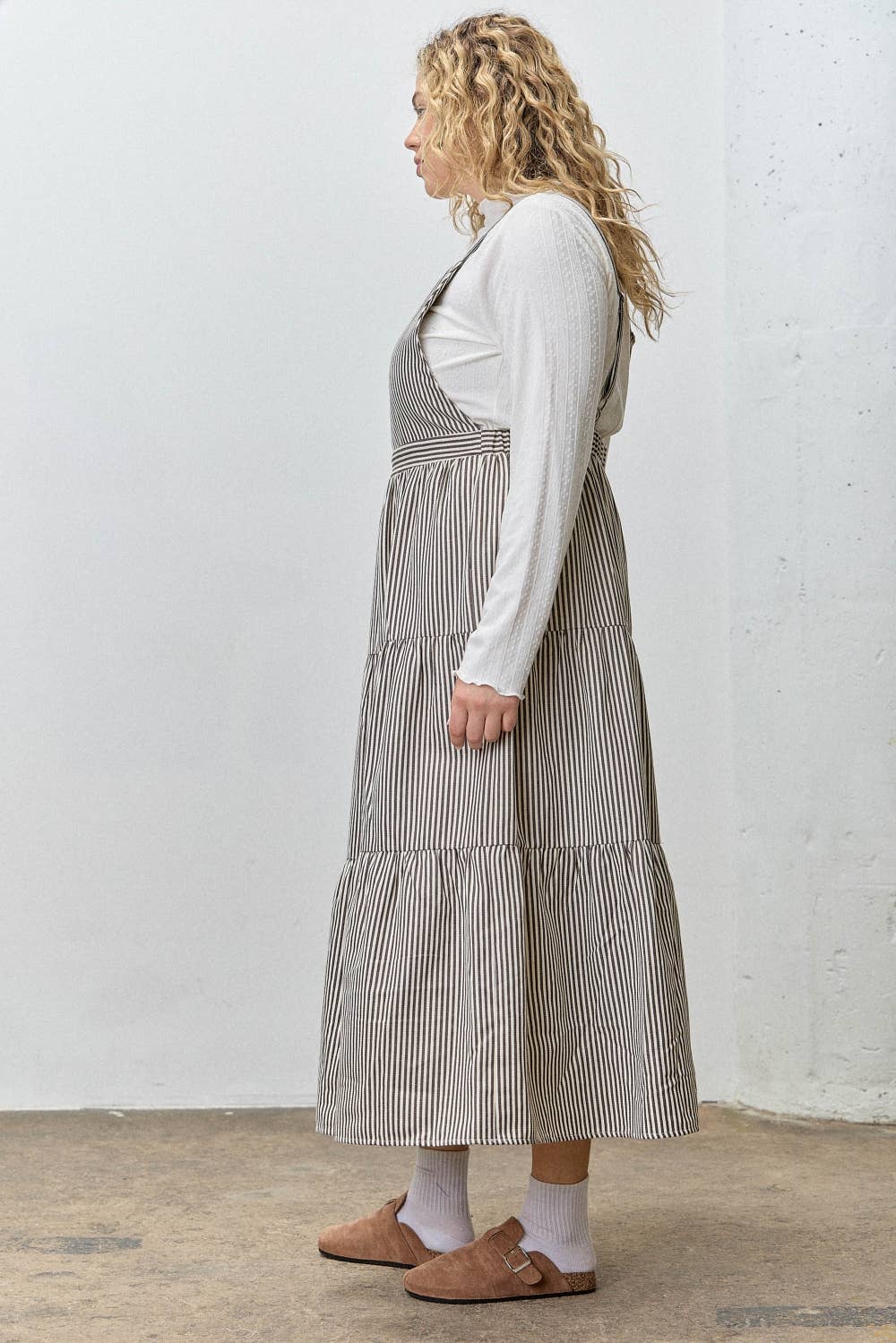 (PLUS) OVERALL  MAXI DRESS