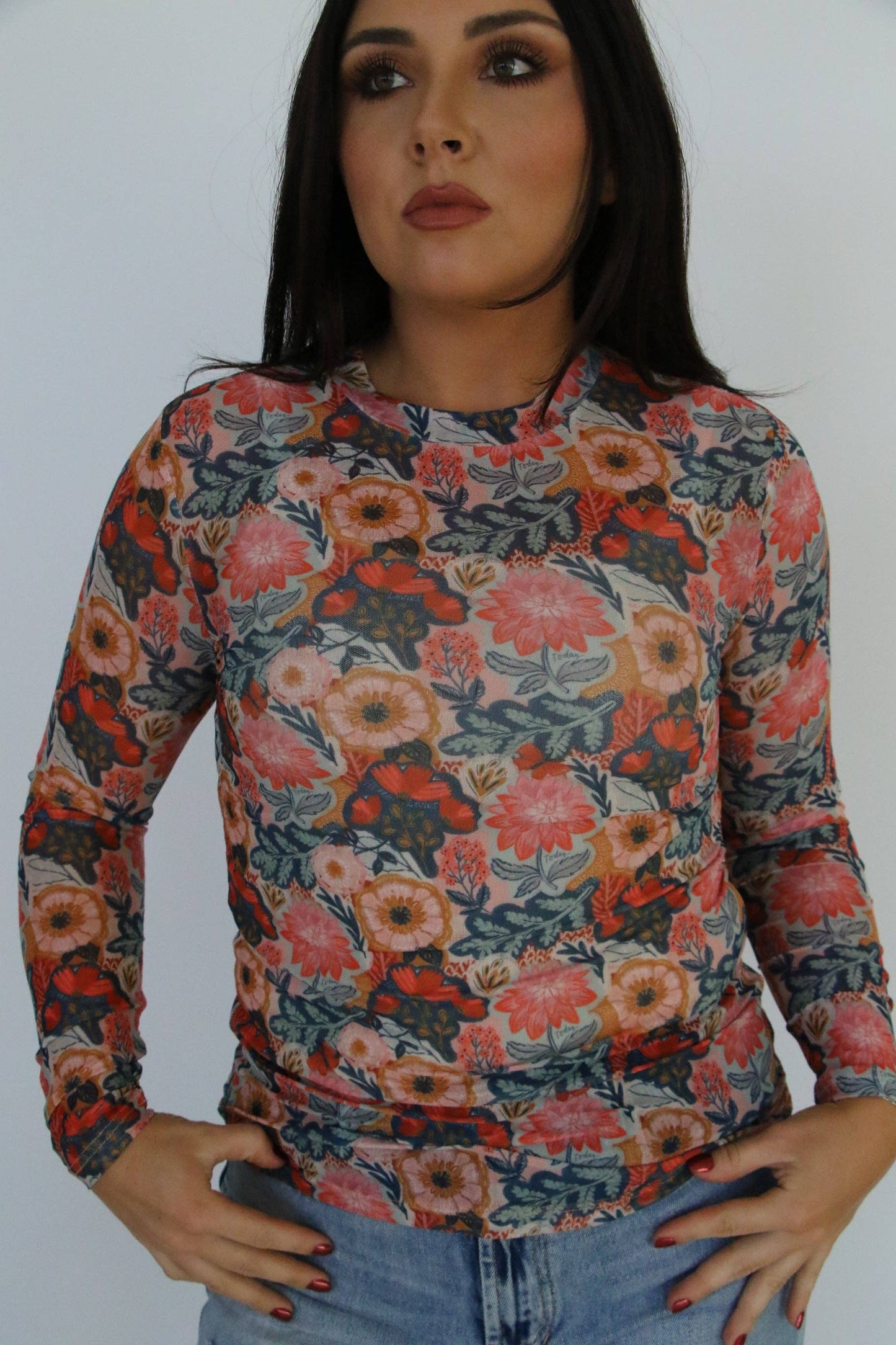 TH1221 VINTAGE POPPIE MESH TOP ((7 Piece)