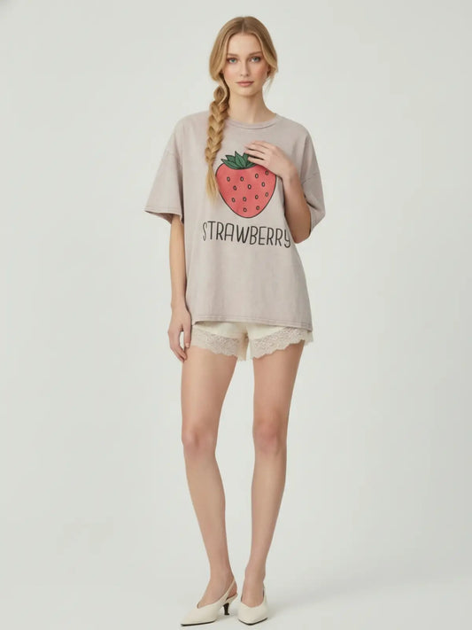 rosie vintage strawberry graphic tee