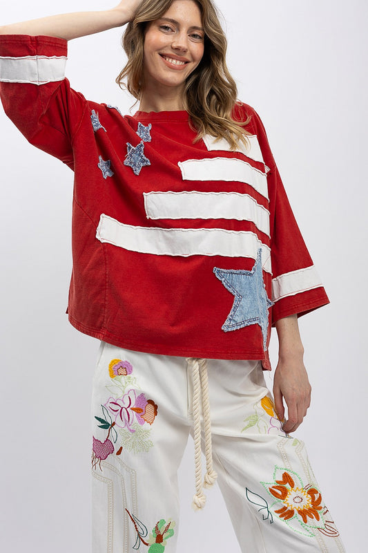 Patriotic Flag Patchwork