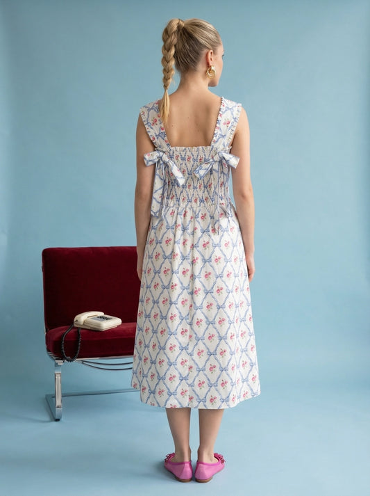 The Sunday Sweetheart Bow-Back Dress