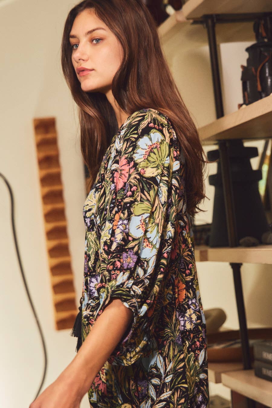 Plus Bohemian Floral Maxi Dress