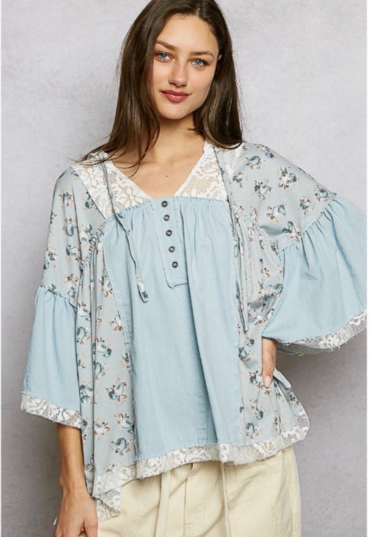 BOUGIE  BLUE ROSE