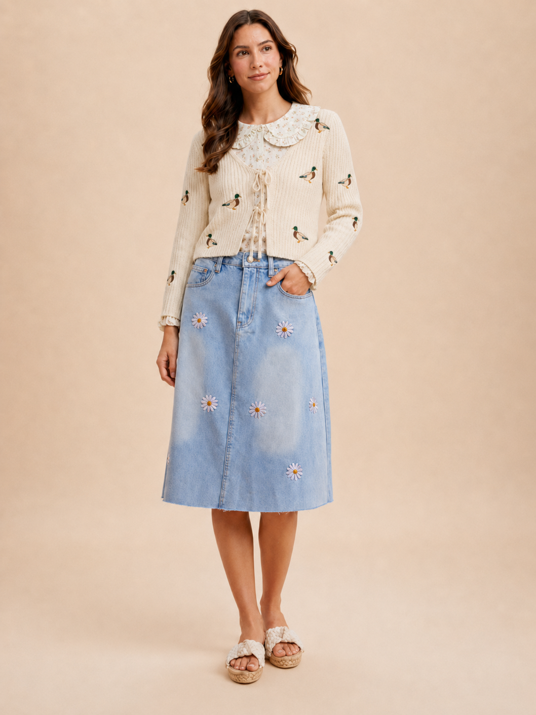 Daisy Mae Denim Midi 🌼